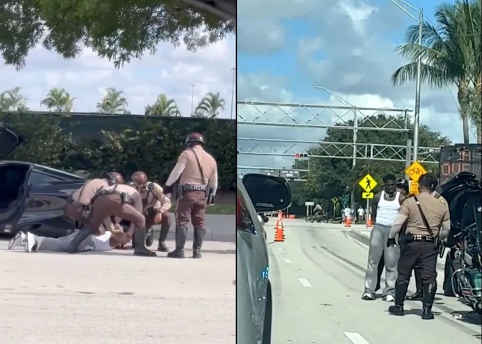 Miami-Dade motorcycle cops handcuff and detain Tyreek Hill