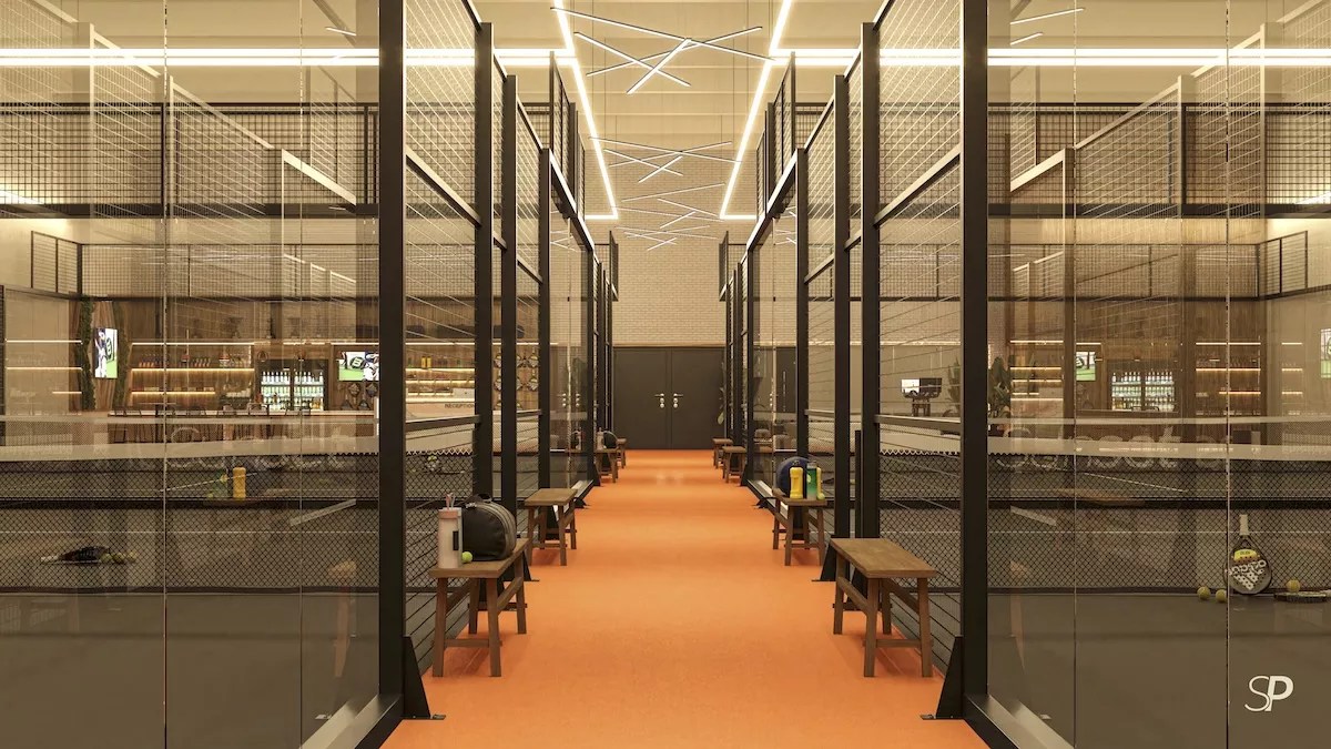 Interior of Sunset Padel in Miami Beach