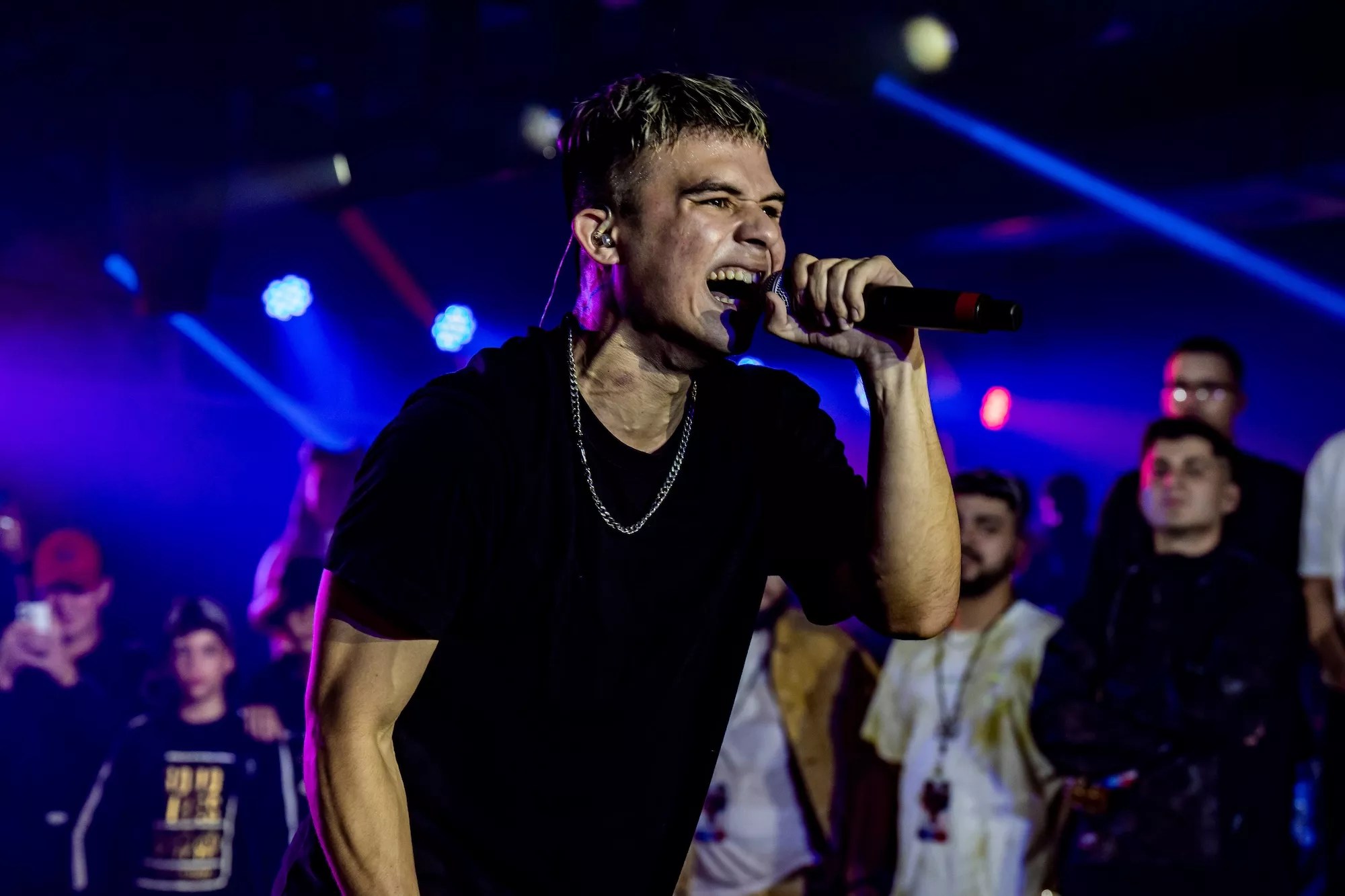 Nico B on stage at Red Bull Batalla