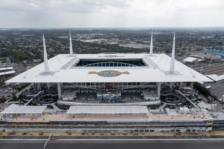 aerial view of the stadium