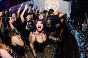 Partygoers at Emo Nite Miami