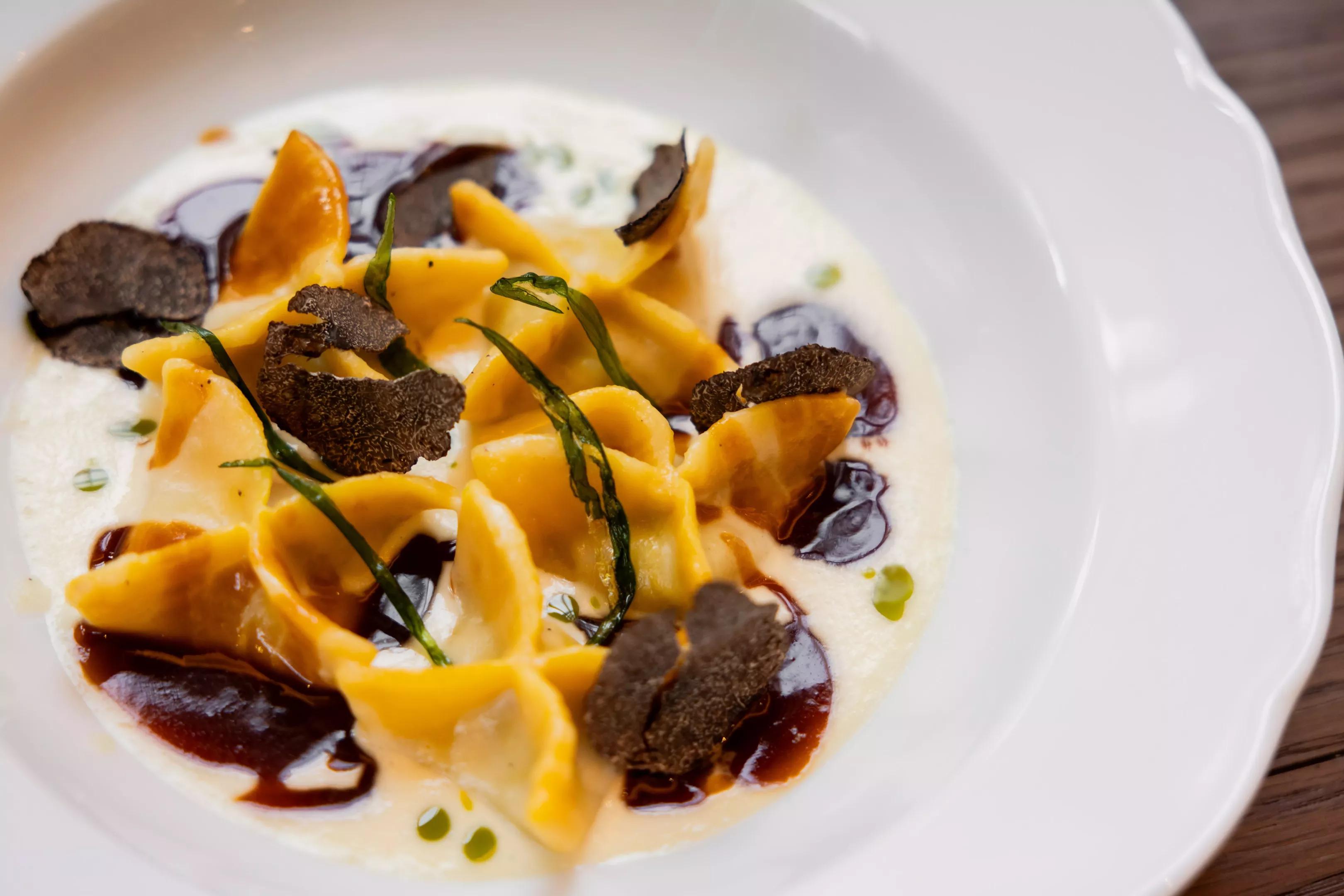 pasta in a plate