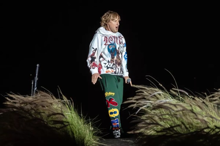 Owen Wilson onstage at Rolling Loud Miami 2024.