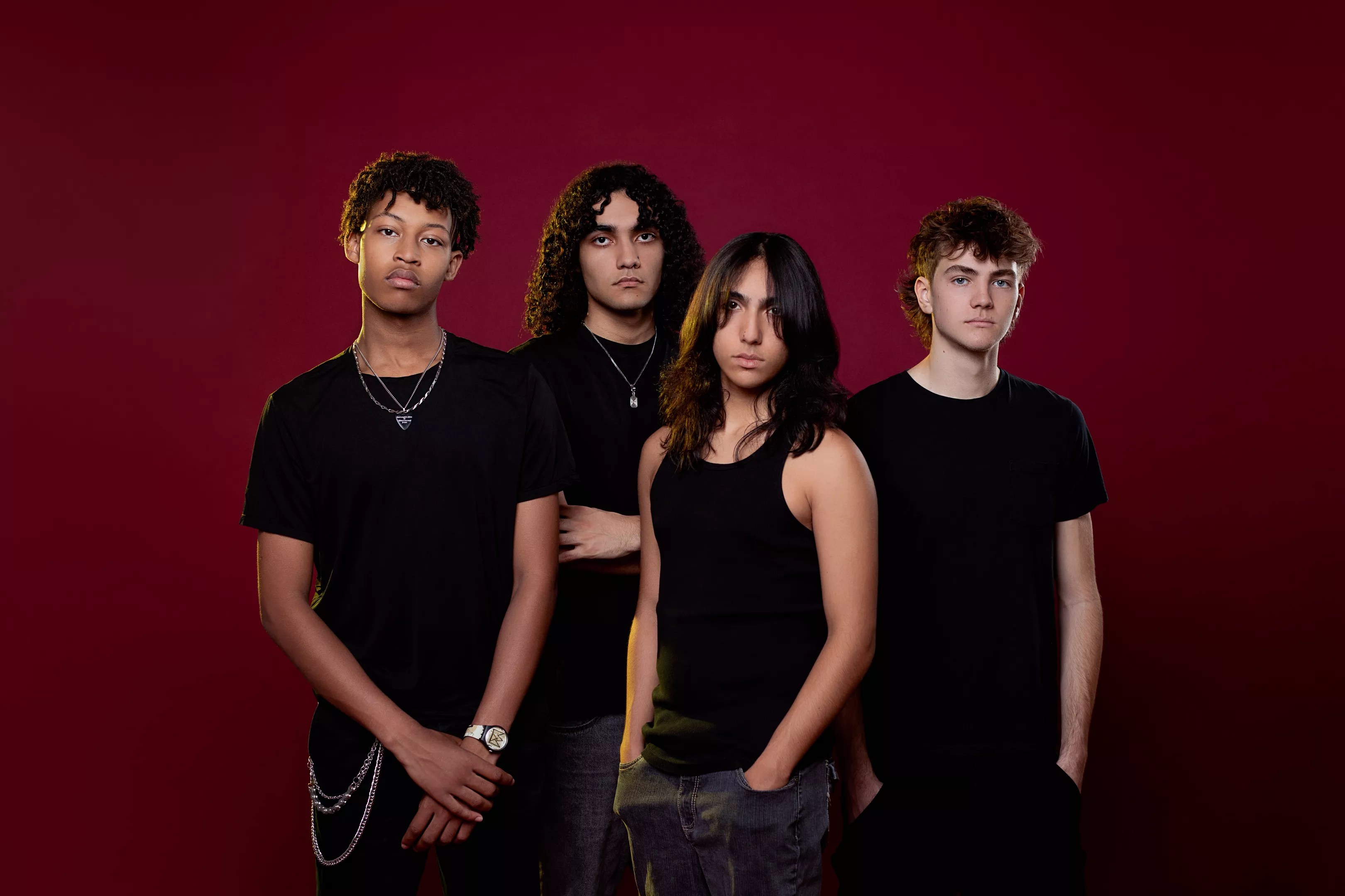 Portrait of the members of Chained Saint