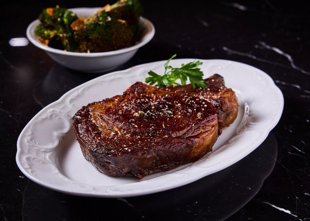 steak on a plate