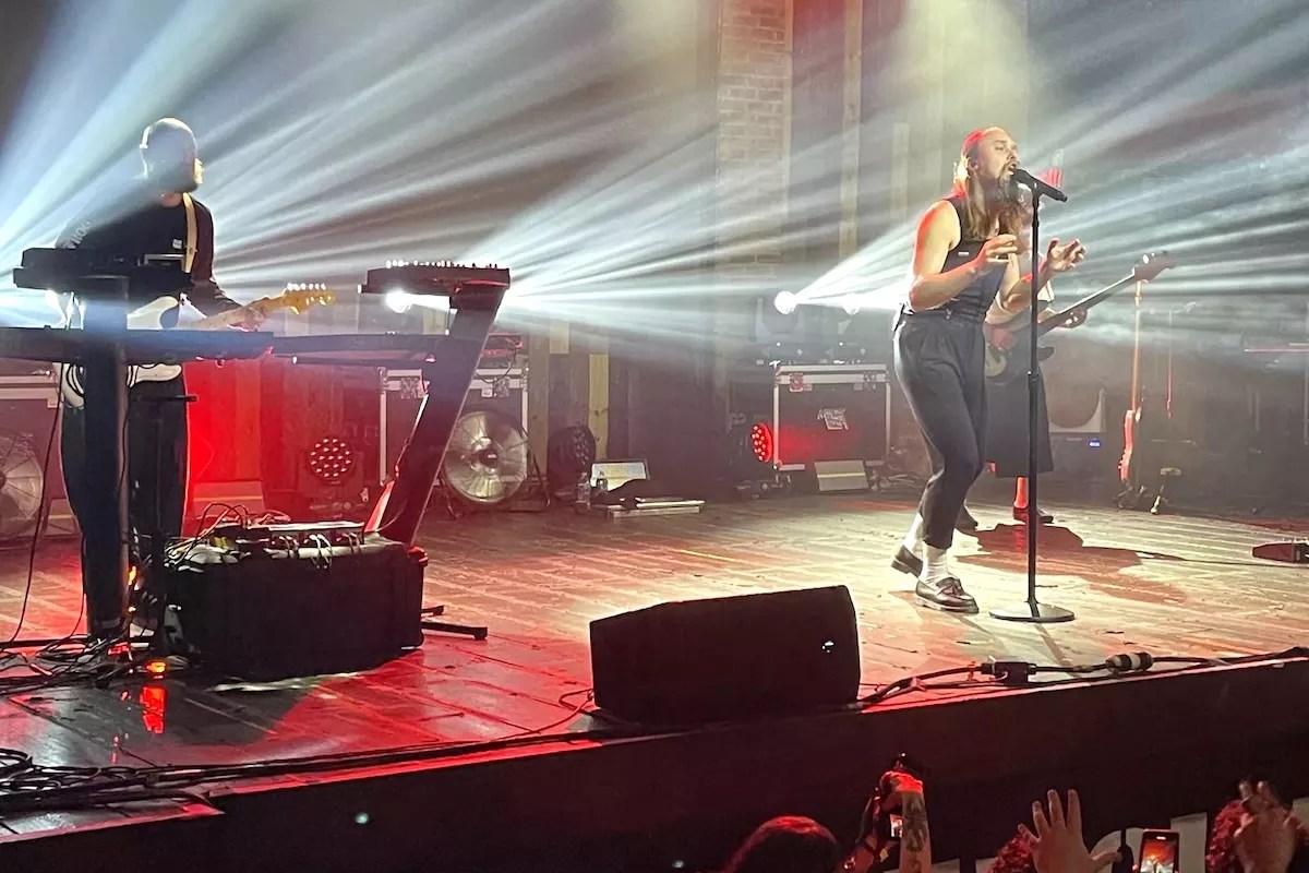 Molchat Doma onstage at Revolution Live in Fort Lauderdale