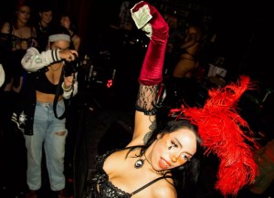 Dancer at a Silhouettes event at the Sandbox Stage