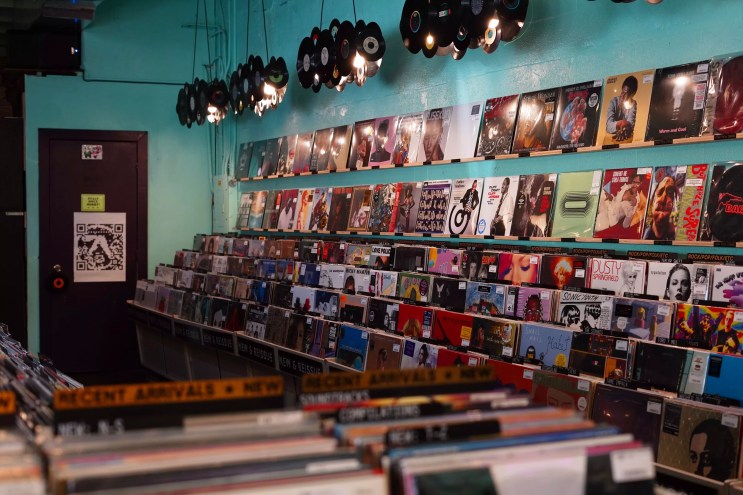 The interior of Sweat Records in Miami