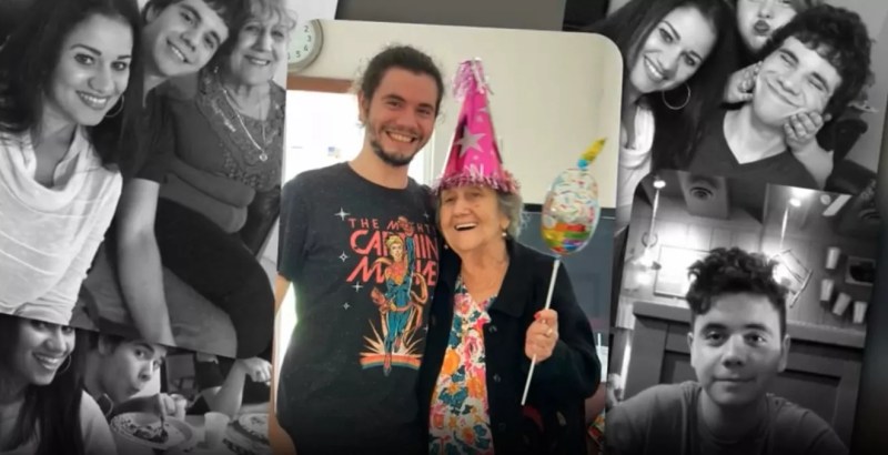 Photos of Daniel Kempf with his family and as a kid