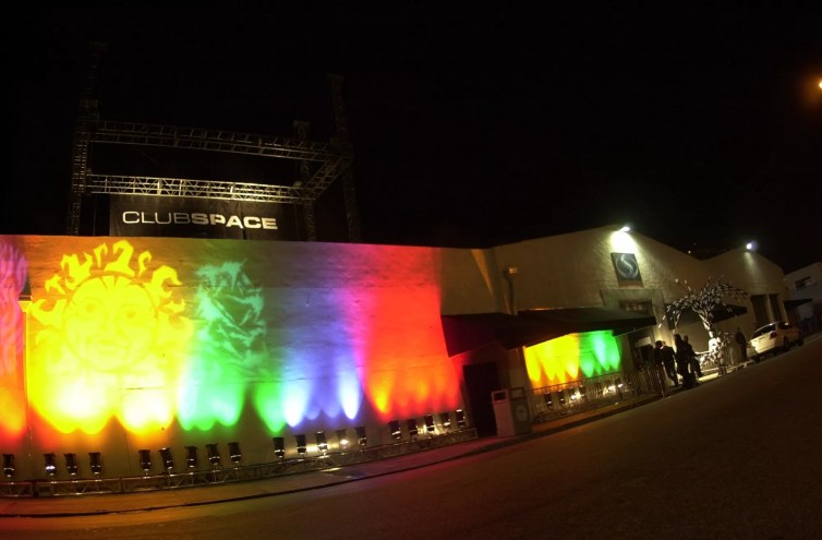 Exterior of Club Space in Miami circa 2000