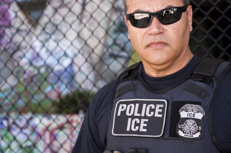 A U.S. Customs and Immigration (ICE) agent in Miami.