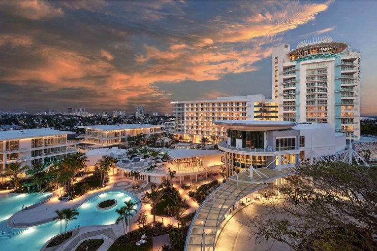 aerial view of Fort Lauderdale's Pier Sixty-Six