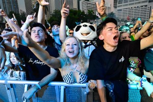 Festivalgoers at Ultra Music Festival