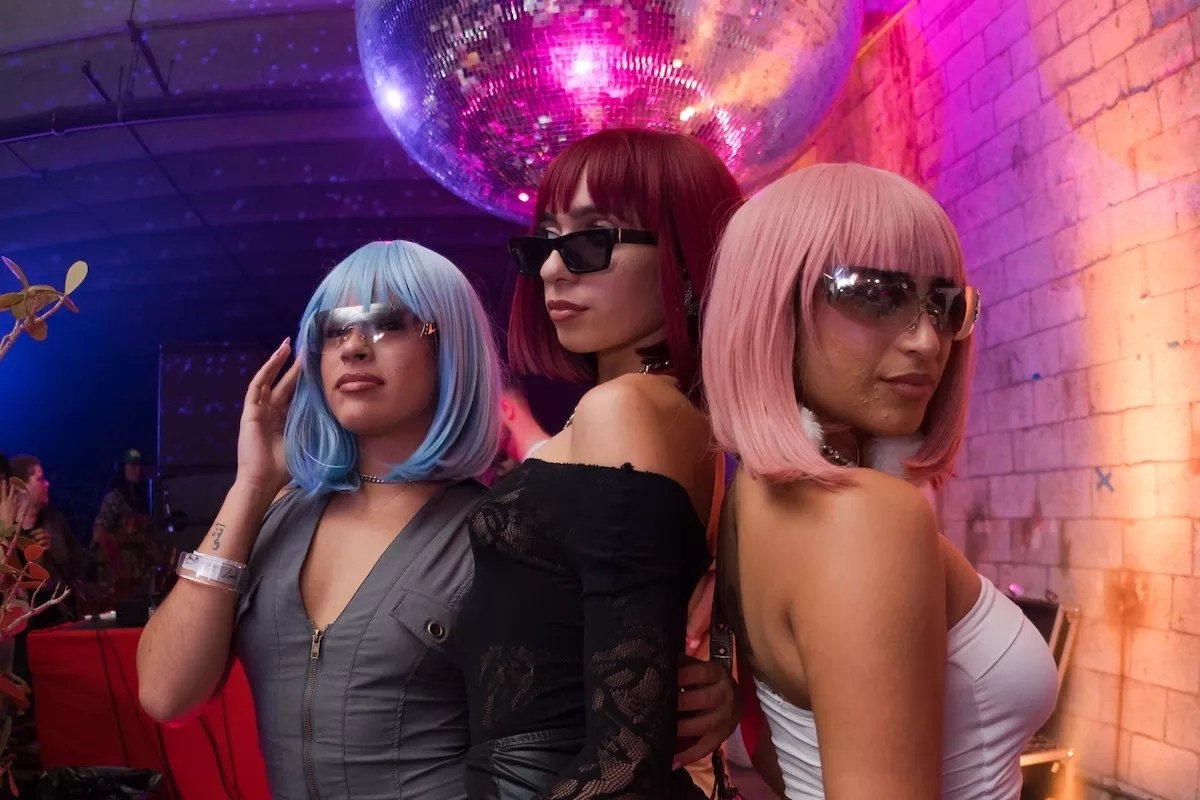 Partygoers at III Joints at Factory Town