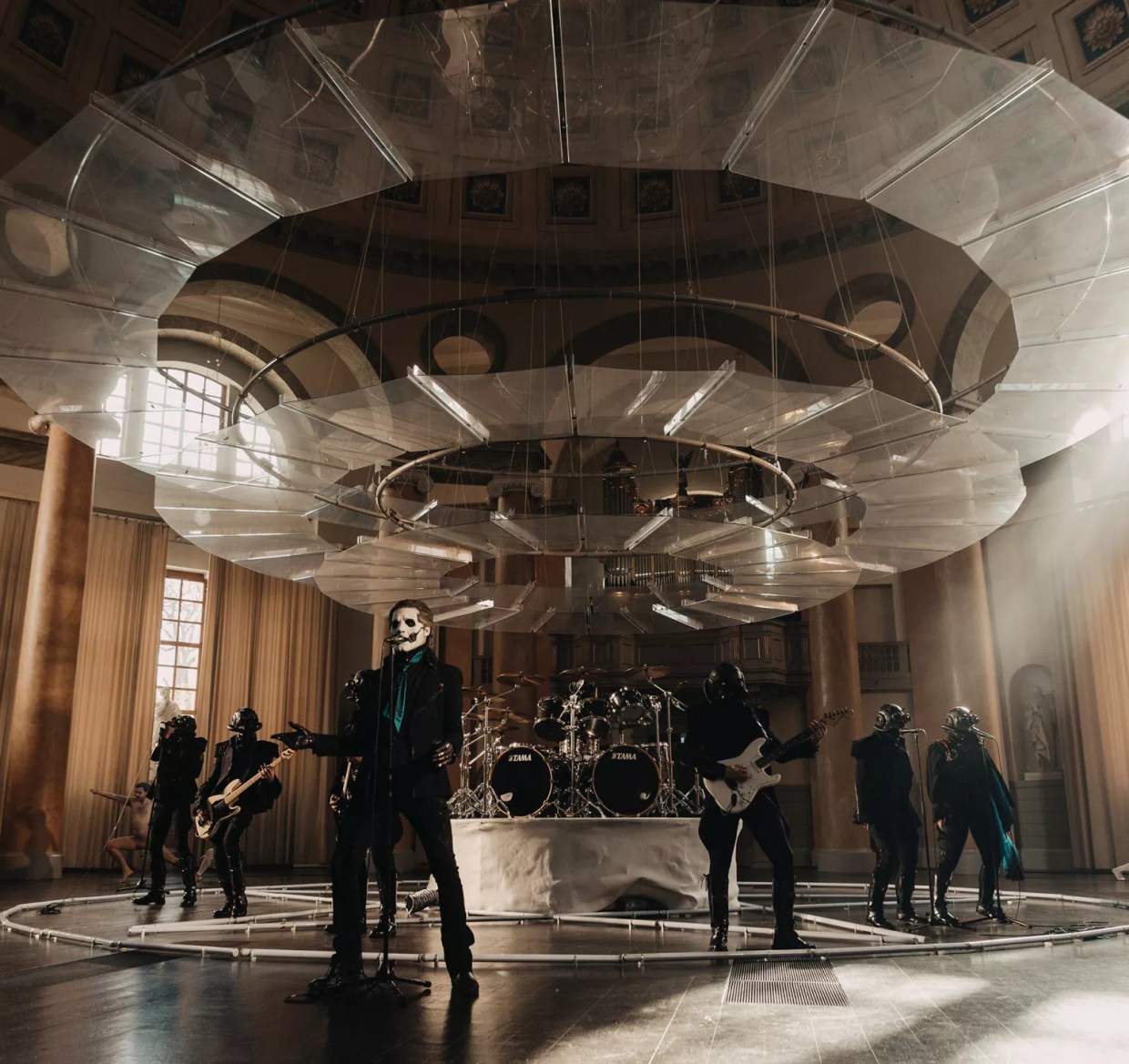 Ghost band performing