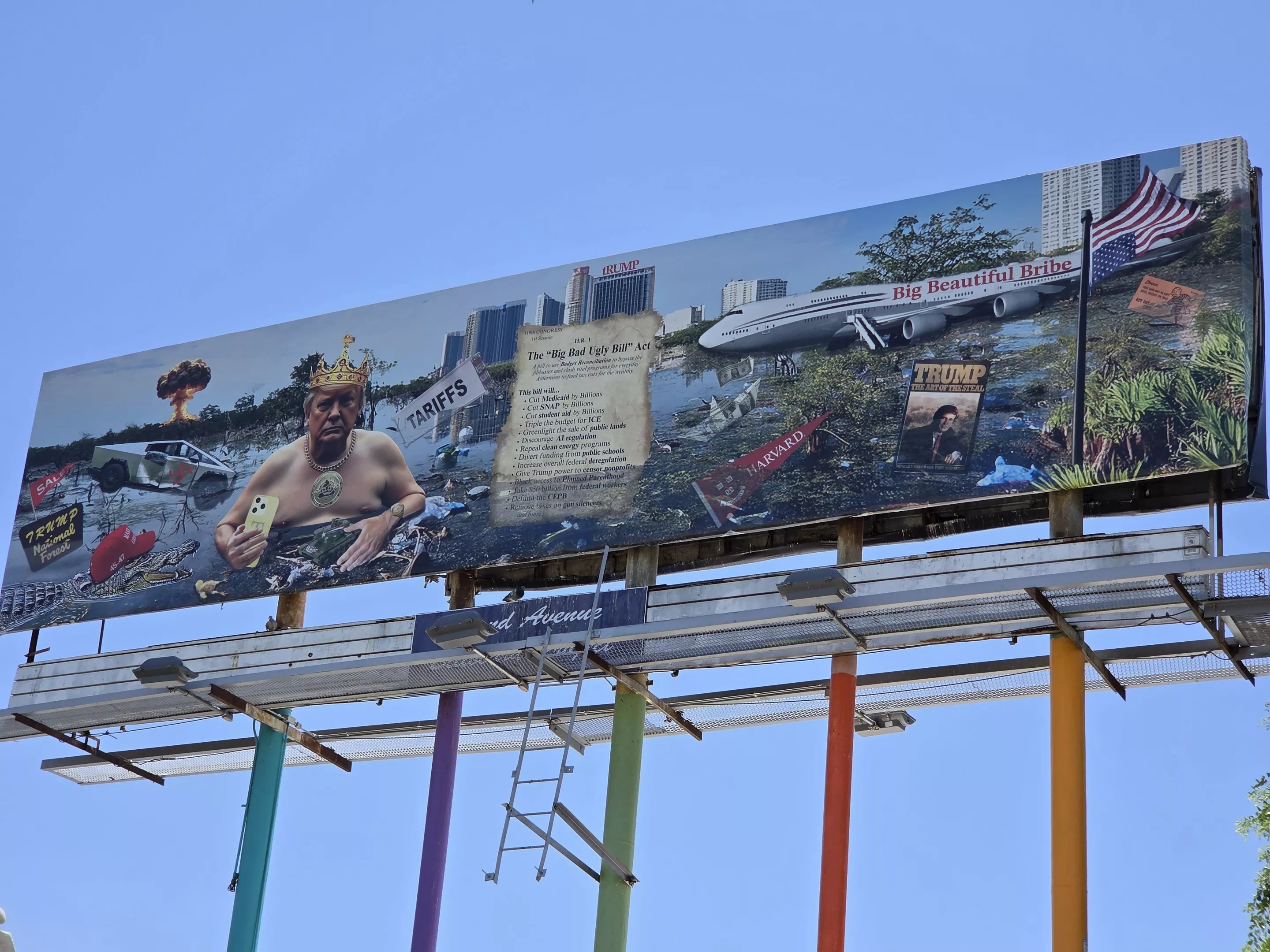 Donald Trump "Swamp King" billboard in Phoenix
